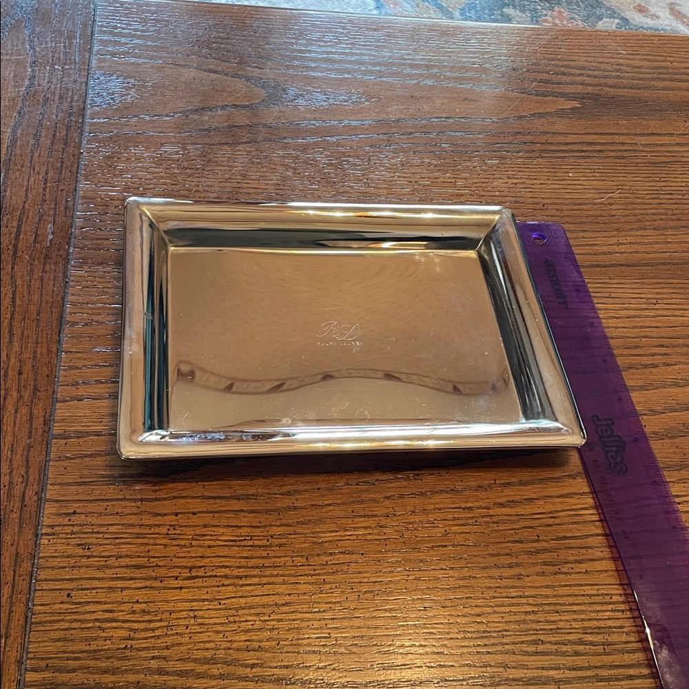 Ralph Lauren Silver-Plated Mirrored  Decorative or Vanity Tray